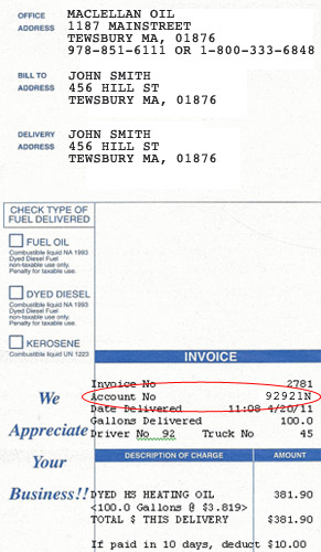 sample invoice